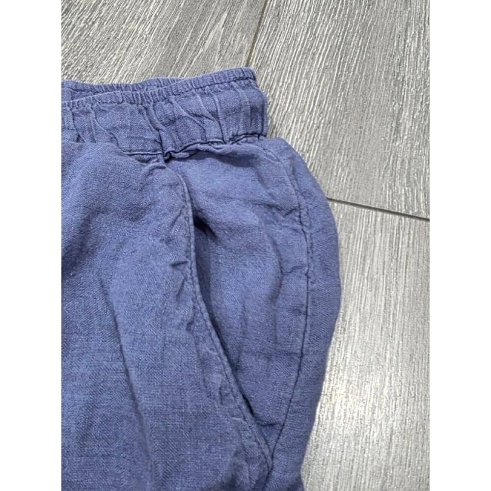 Serena and Lily Positano Linen Sleep pants Blue Medium A006442 - Picture 6 of 10